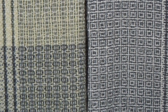 Decke aus Babyalpaca/ Merino; Farbverflechtung